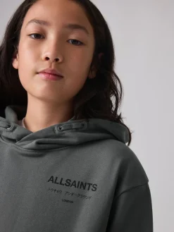 New smALLSAINTS Charcoal Grey Oversized Underground Pullover Hoodie