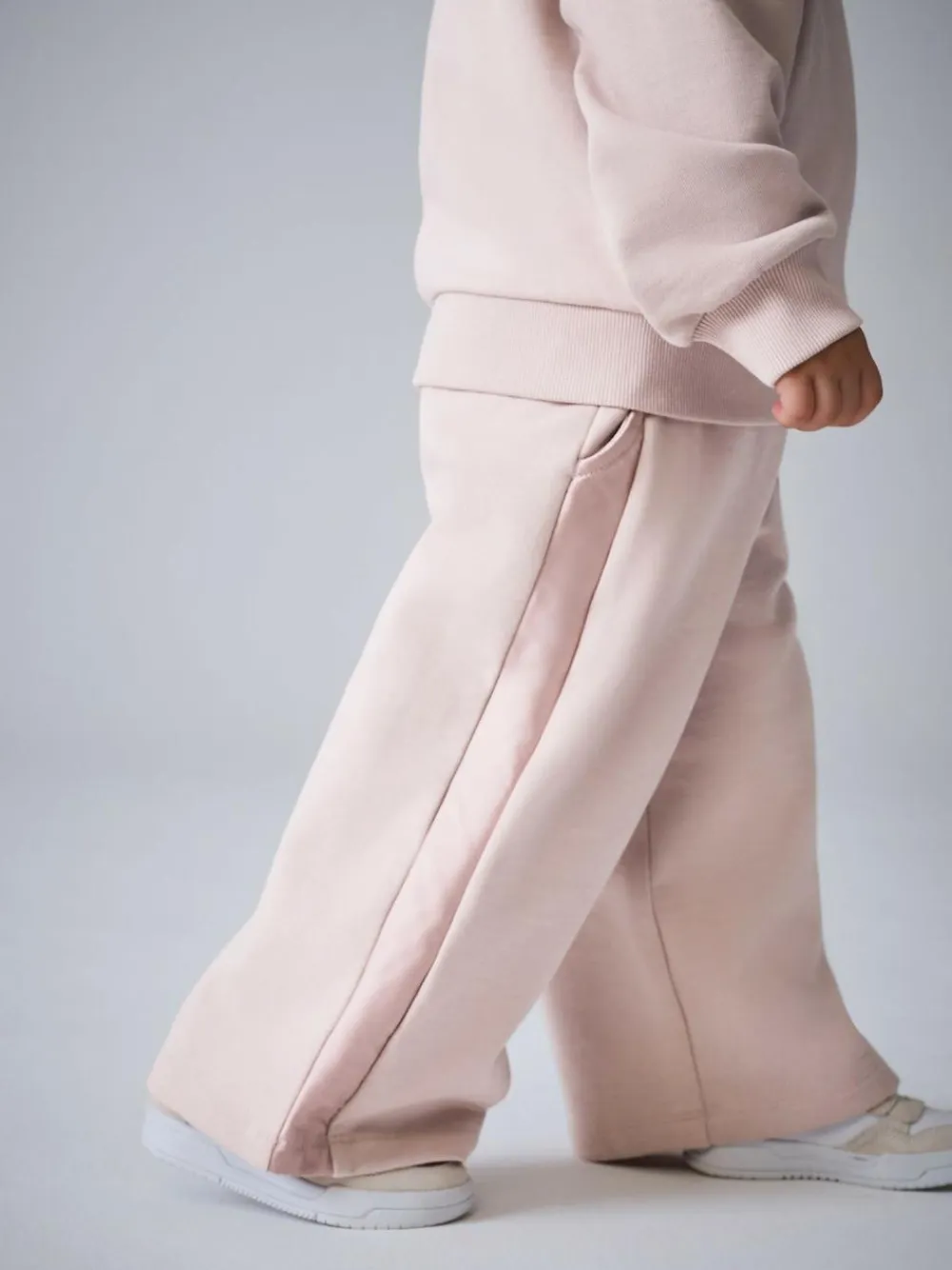 Online smALLSAINTS Light Pink Lover Sweatshirt and Wide Leg Joggers Younger Set