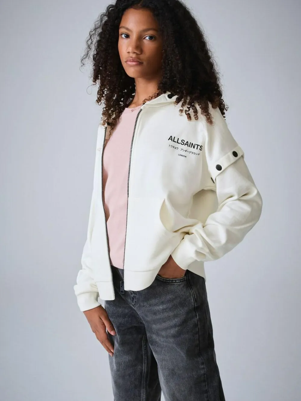 Hot smALLSAINTS Amphia Underground Zip Hoodie White