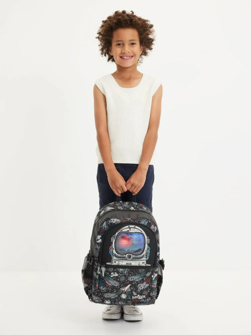 Smiggle Black Eclipse Classic Attach Backpack^BOY Bags