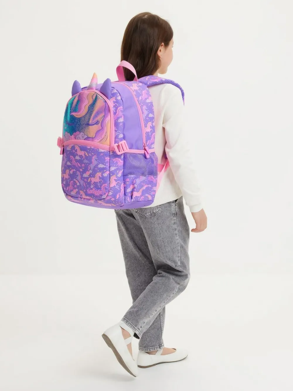 Smiggle Purple Eclipse Classic Attach Backpack^ Bags