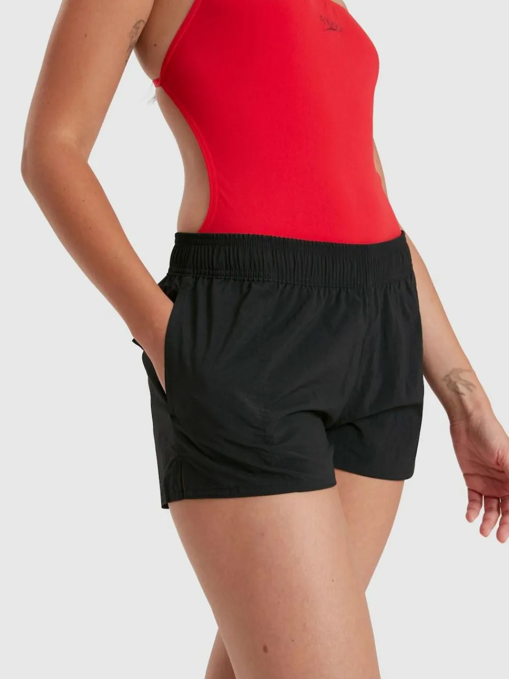 Hot Speedo Black Womens Essential Swim Shorts