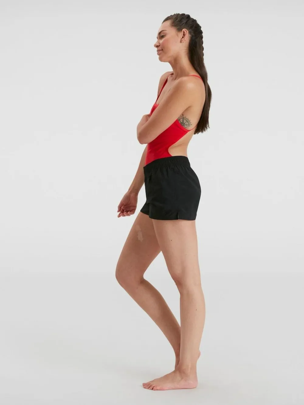 Hot Speedo Black Womens Essential Swim Shorts