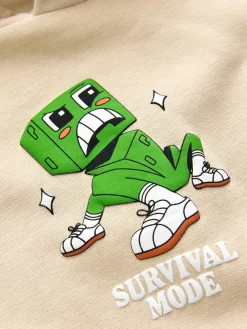 Discount Next Minecraft Hoodie (3-16yrs) Stone