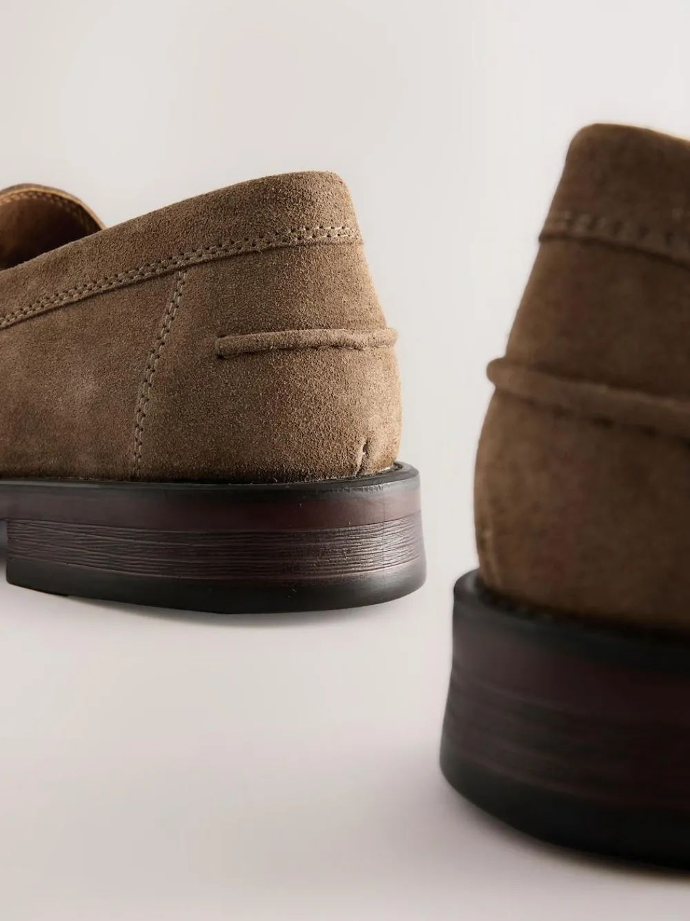 Next Standard Fit Suede Penny Loafers^ Shoes