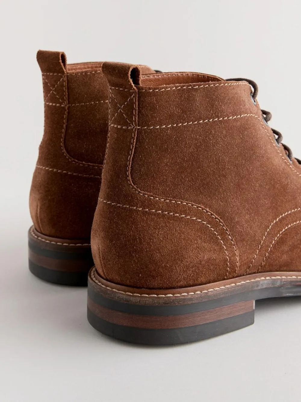 Hot Next Toecap Leather Boots Stone