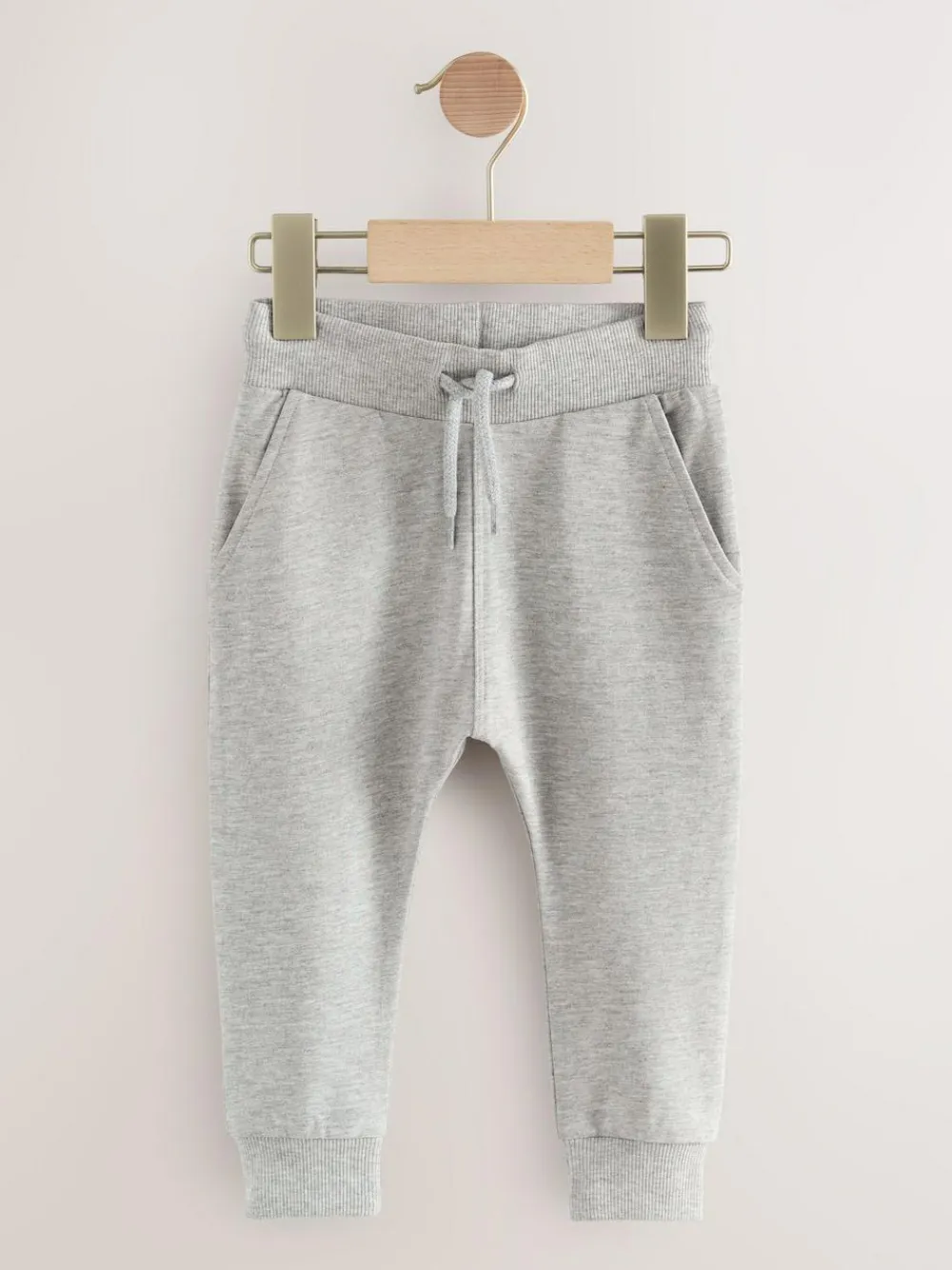 Clearance Next Stone/Tan Brown/Grey Skinny Fit Joggers 5 Pack (3mths-7yrs)