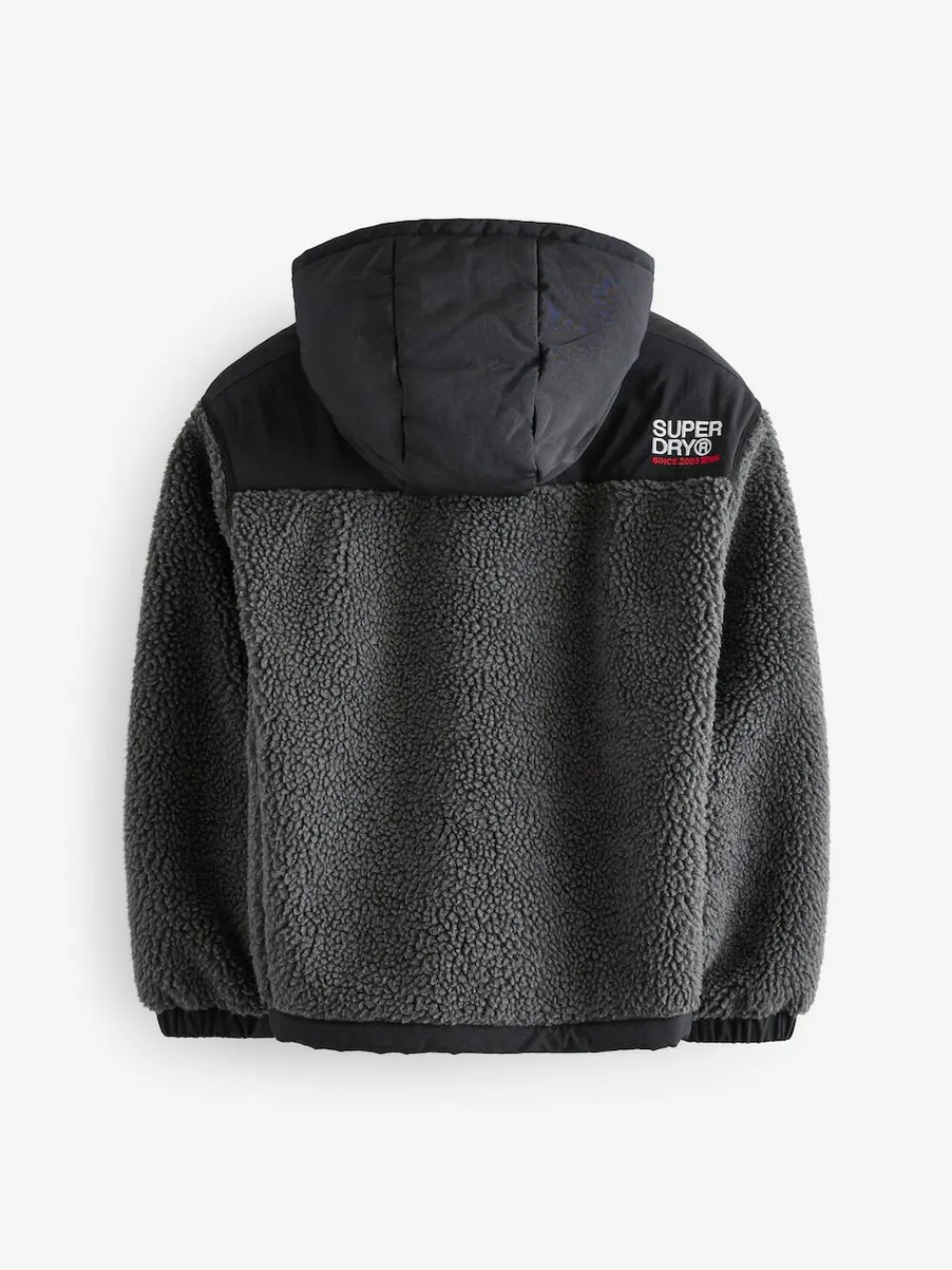 Superdry Black Borg Zip Through Jacket^BOY Coats, Jackets & Pramsuits|Coats, Jackets & Pramsuits
