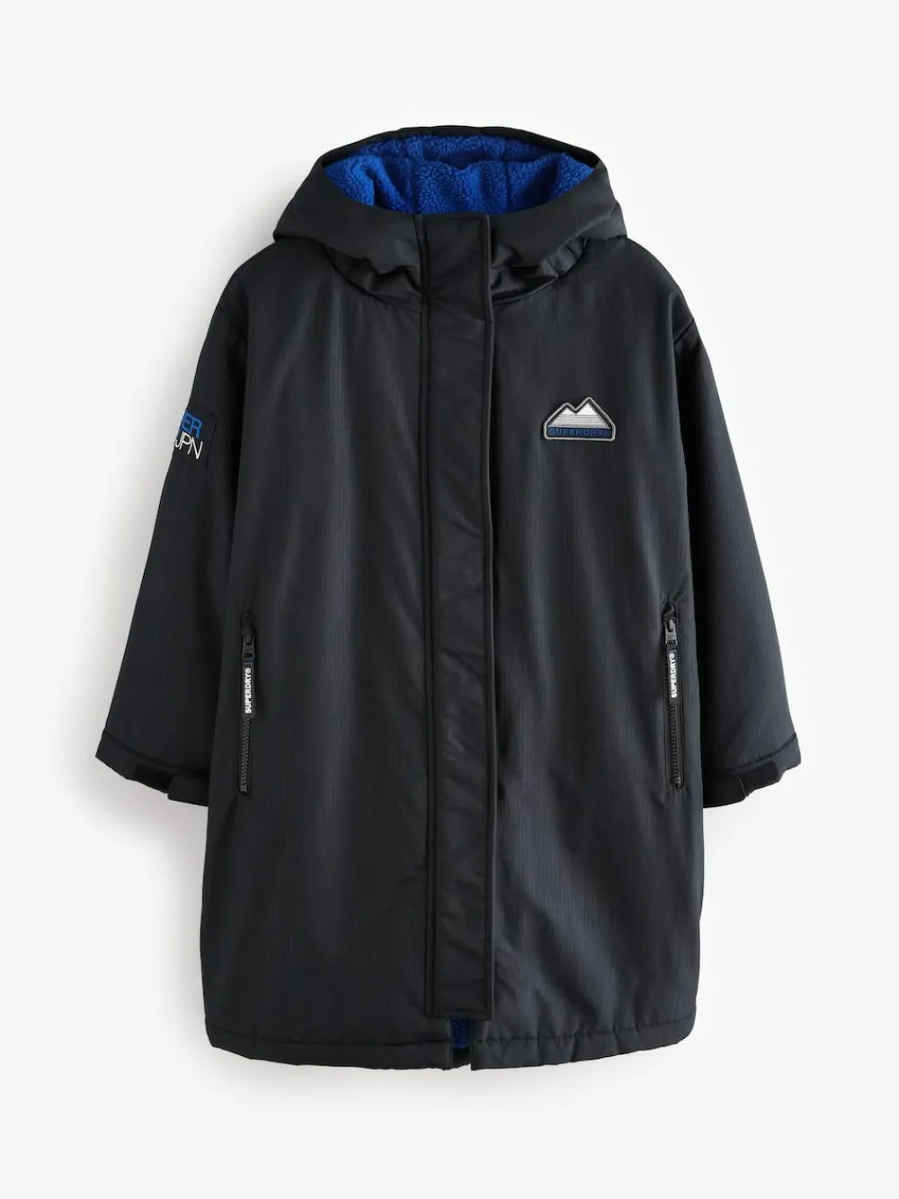 New Superdry Changing Robe Black/Blue