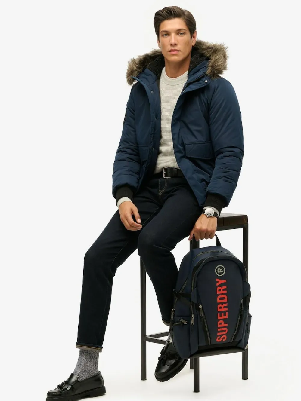 Superdry Blue Tarp Rucksack^ Bags