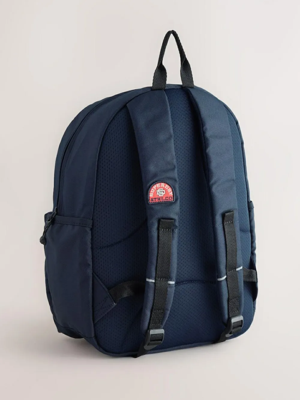 Hot Superdry Back to School Embroidered Varsity Badge Logo Backpack Navy