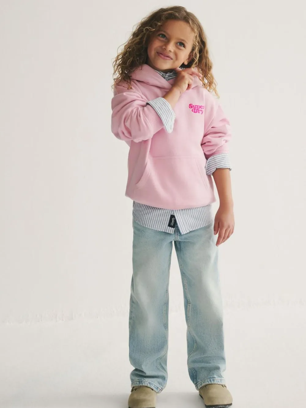 Outlet Superdry Essentials Hoodie Pink