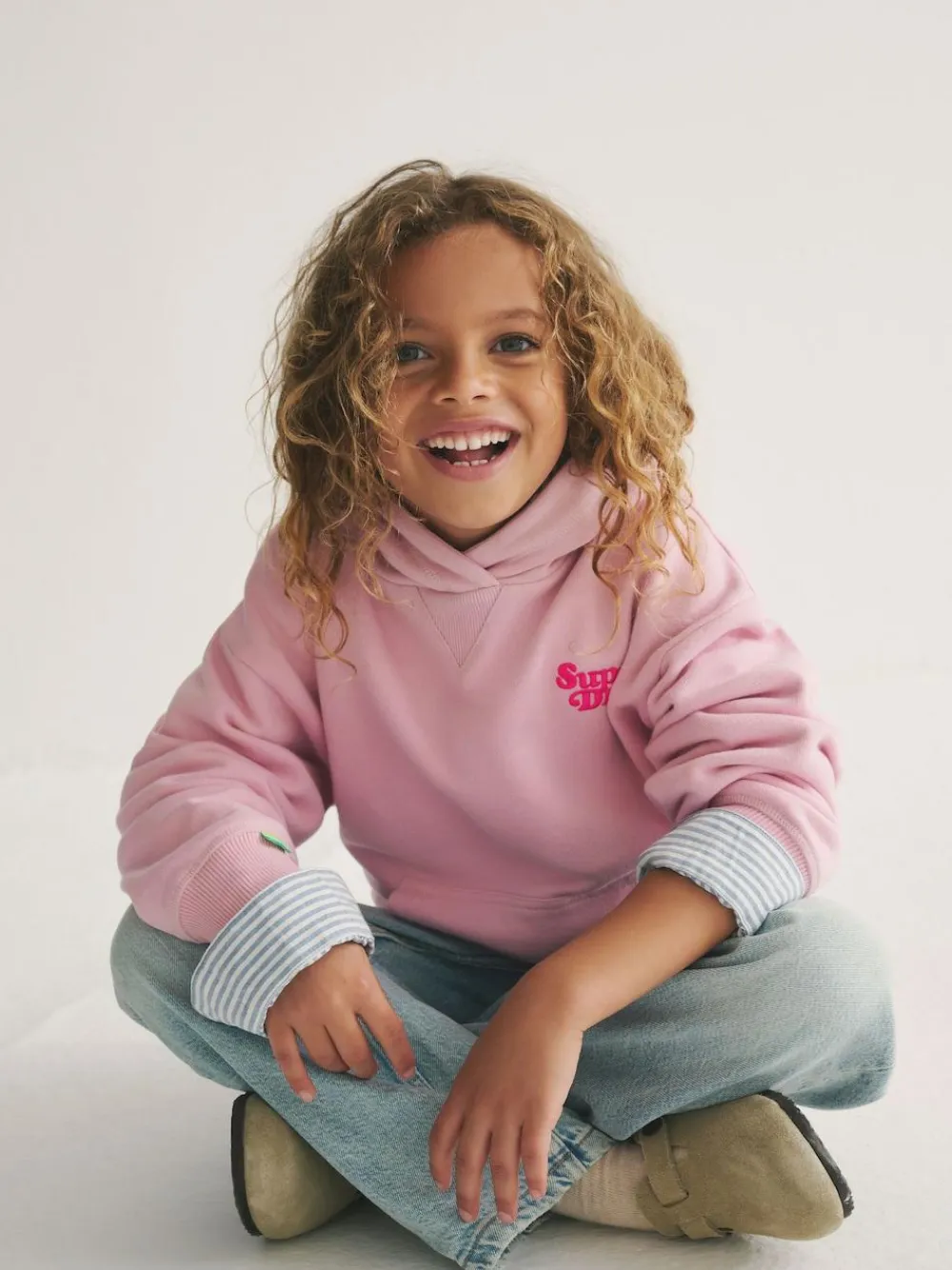 Outlet Superdry Essentials Hoodie Pink