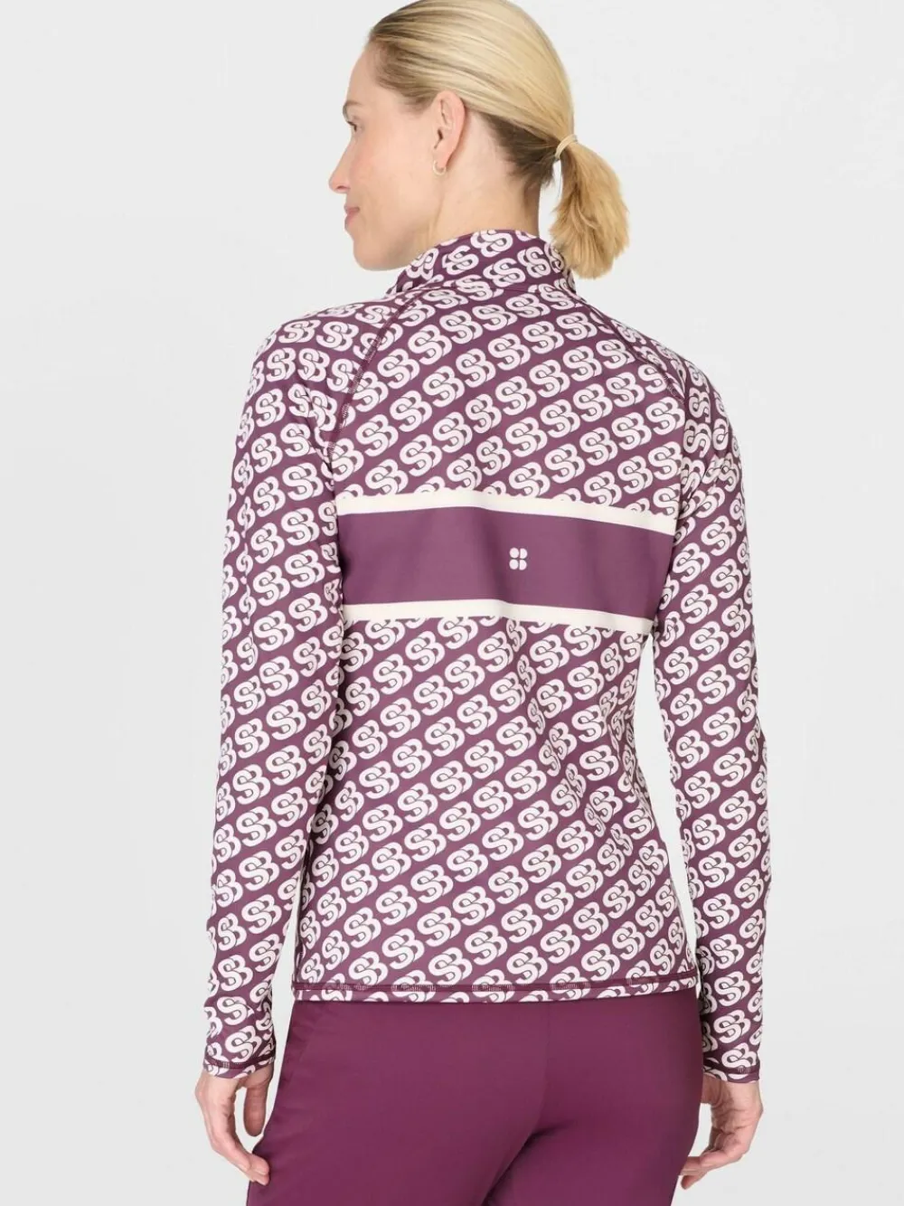 Best Sweaty Betty Purple Ski Half Zip Thermal