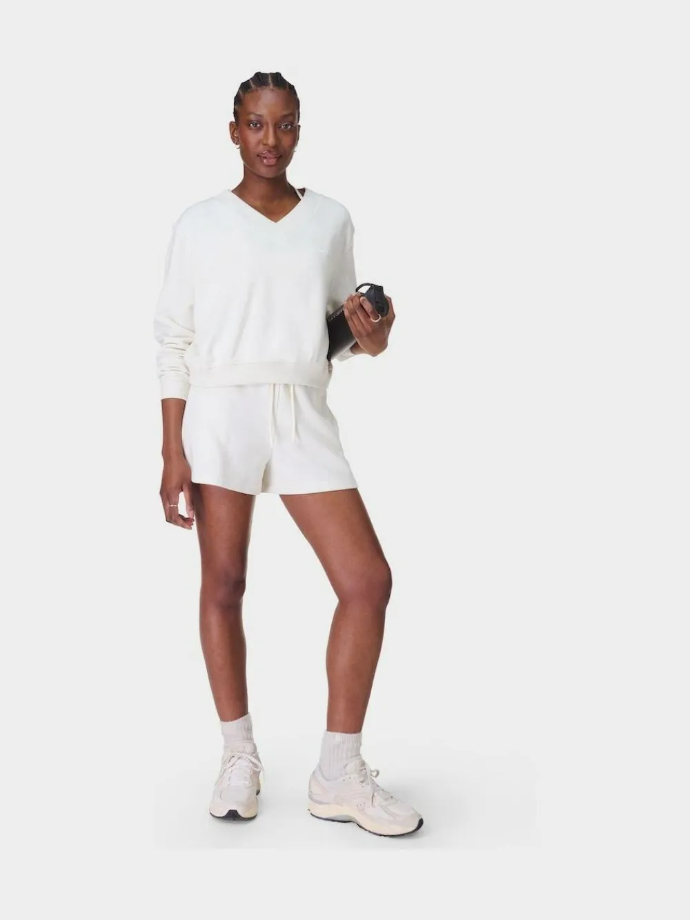 Sale Sweaty Betty Revive Boxy Shorts White
