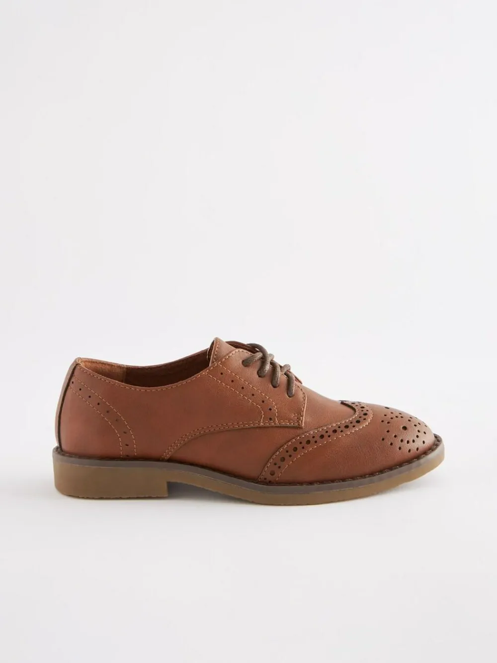 Next Tan Brown Brogue Shoes^BOY Occasionwear