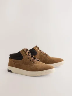 Sale Next Knitted Collar Ankle Boots Tan Brown