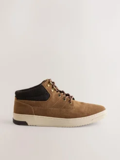 Sale Next Knitted Collar Ankle Boots Tan Brown