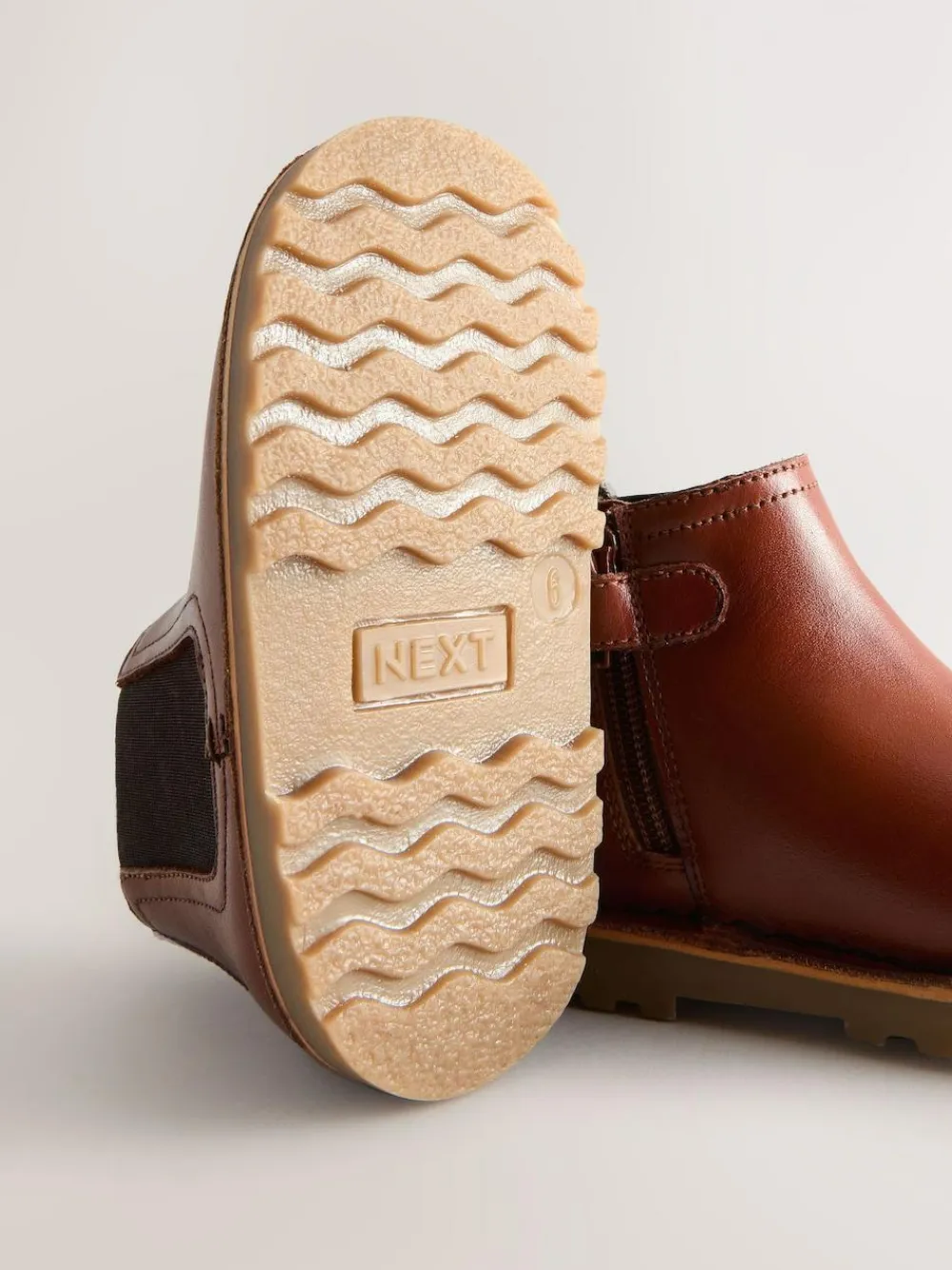 Hot Next Tan Brown Leather Chelsea Boots
