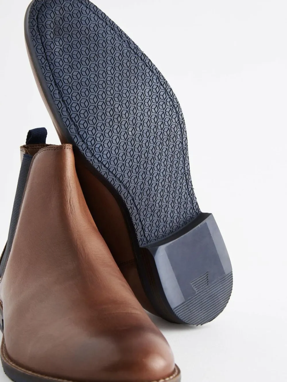 Discount Next Tan Brown Leather Chelsea Boots