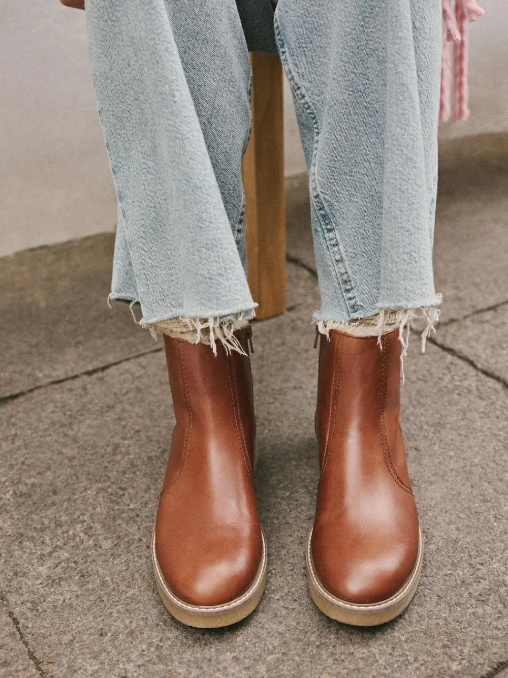 Next Forever Comfort® Faux Fur Lined Buckle Trim Ankle Boots^Women Wide Fit & Extra Wide Fit|Boots & Wellies
