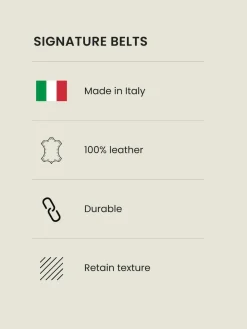 Sale Next Signature Formal Belt Tan Brown