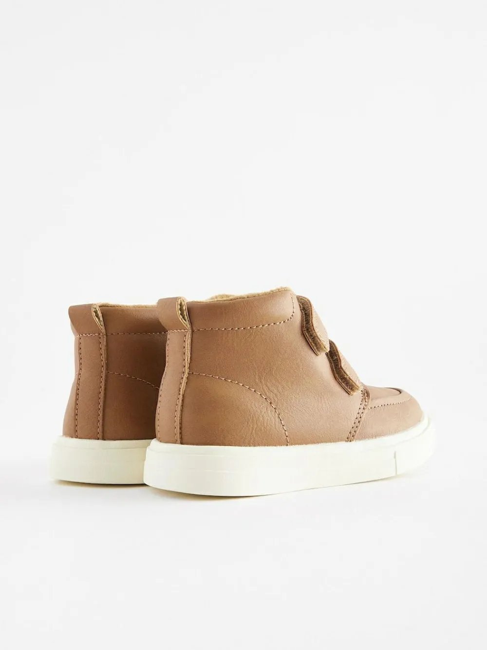 Sale Next Standard Fit (F) Warm Lined Touch Fastening Boots Tan Brown
