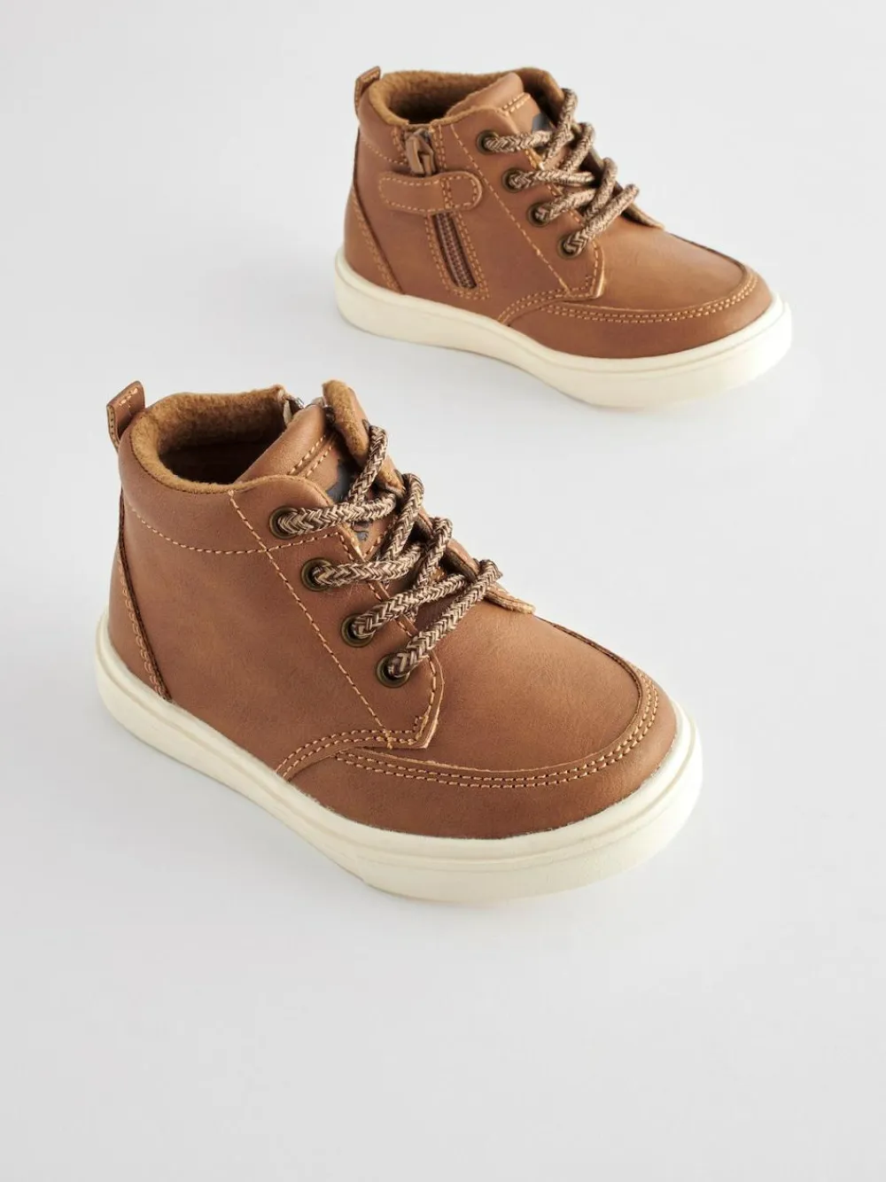 Outlet Next Standard Fit (F) Warm Lined Chukka Boots Tan Brown