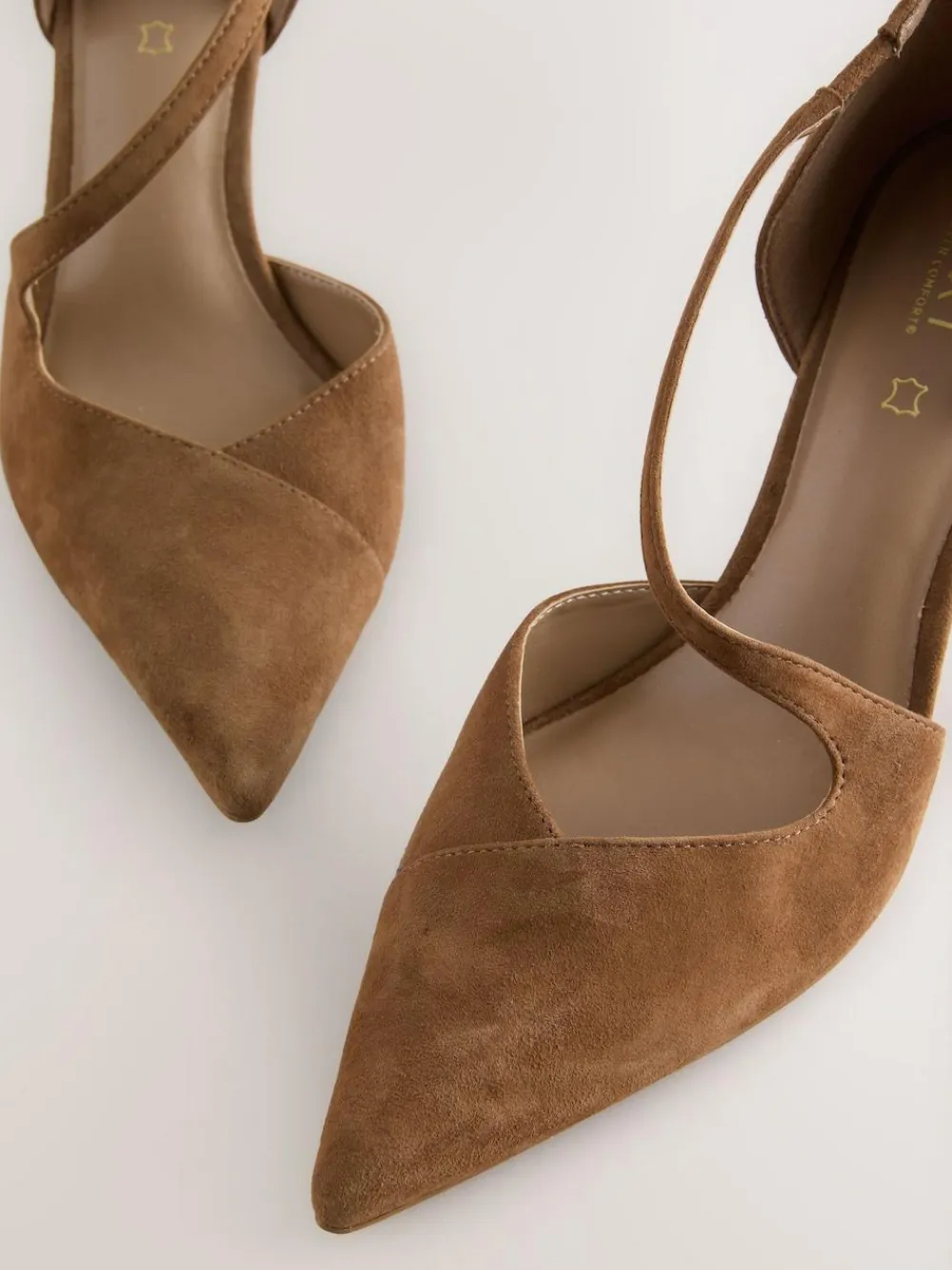 Next Premium Leather Asymmetric Court Heels^Women Heels
