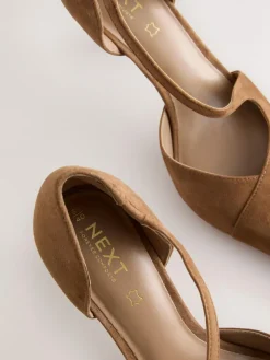 Next Premium Leather Asymmetric Court Heels^Women Heels