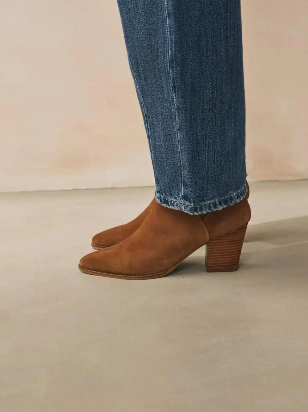 Next Western Block Heel Ankle Boots^Women Wide Fit & Extra Wide Fit