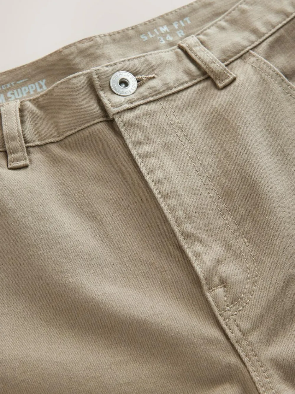 Discount Next Tan Single Slim Fit Classic Stretch Jeans