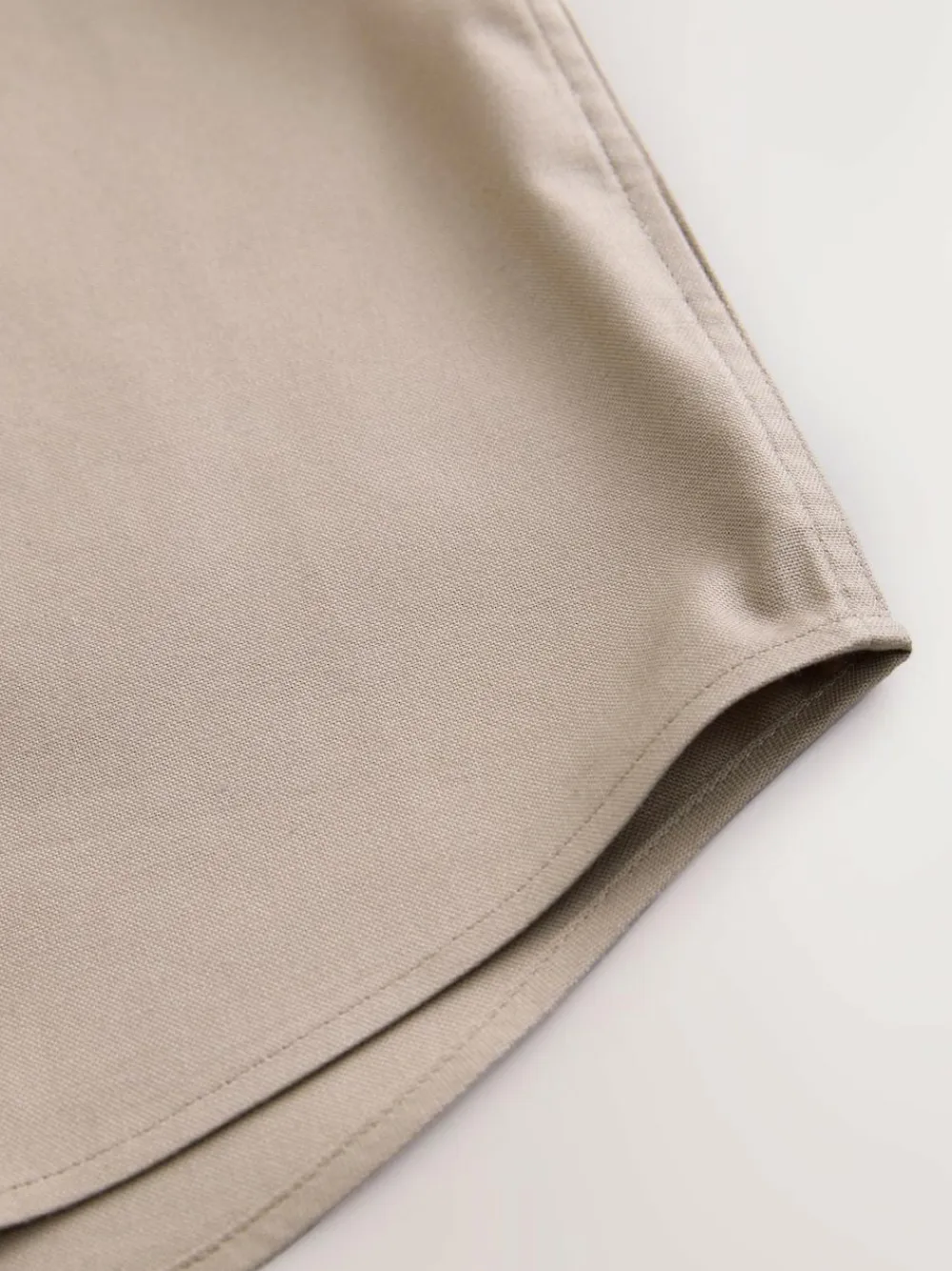 Next Taupe Logo Short Sleeve Cotton Rich Oxford Shirt (3-16yrs)^BOY Shirts