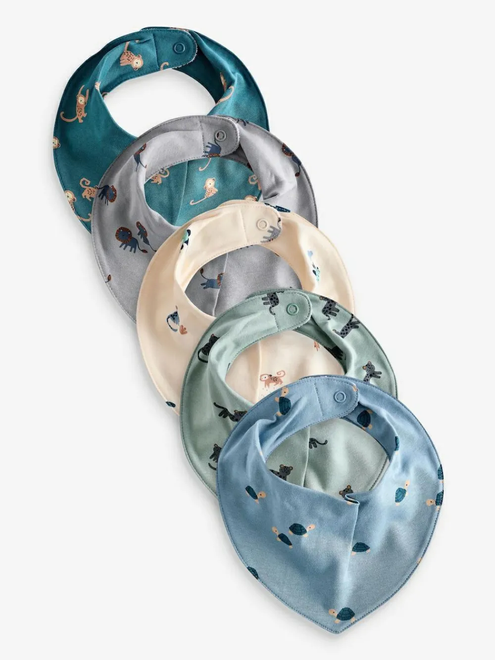 Next 5 Pack Dribble Baby 100% Cotton Bibs^ Bibs|Newborn Accessories