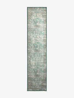 Outlet Next Washable Emporium Oriental Runner Teal Blue