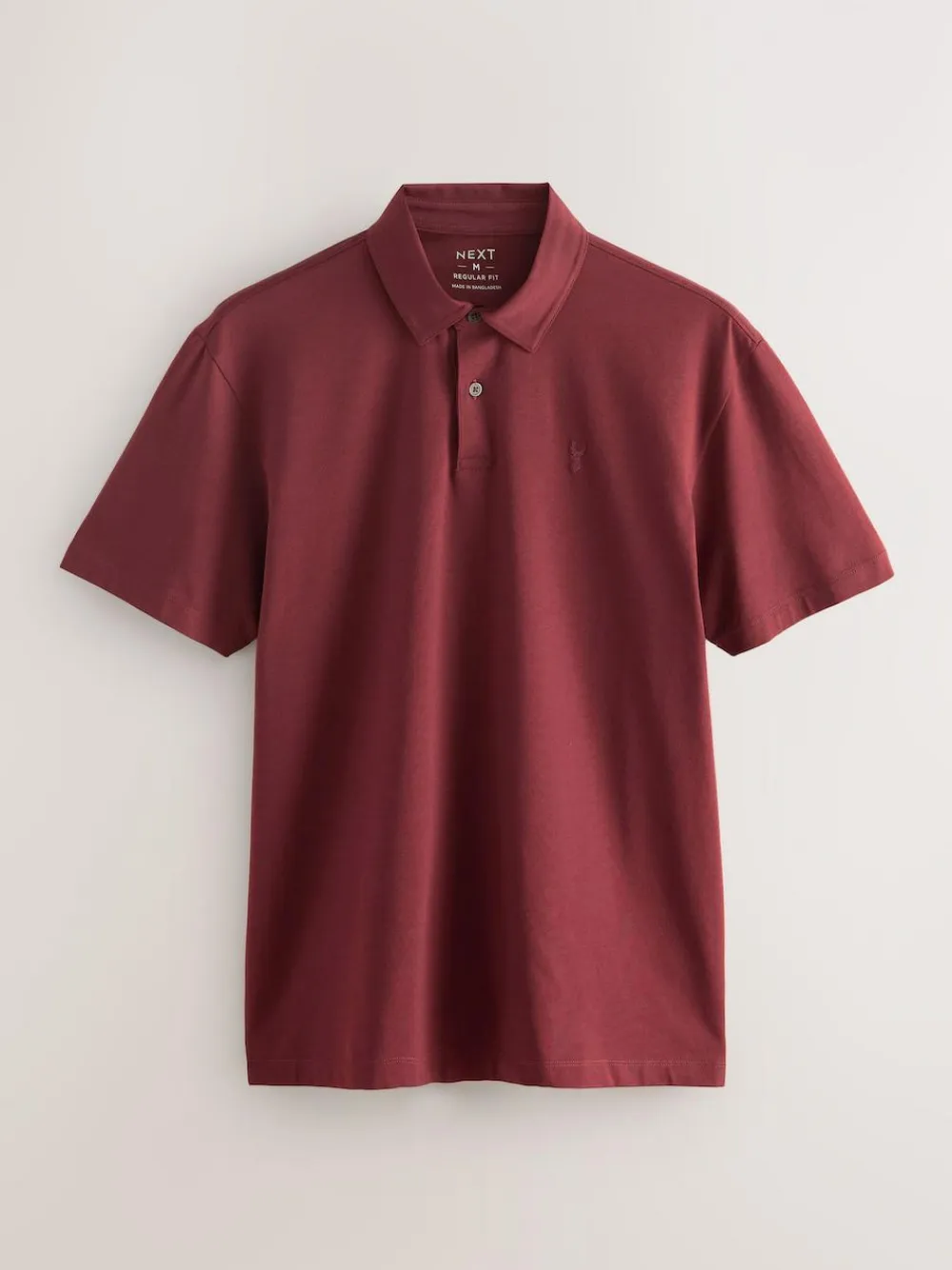 Next Teal Blue/Black/Rust Red Regular Fit Short Sleeve Jersey Polo Shirts 3 Pack^ Tops & T-Shirts
