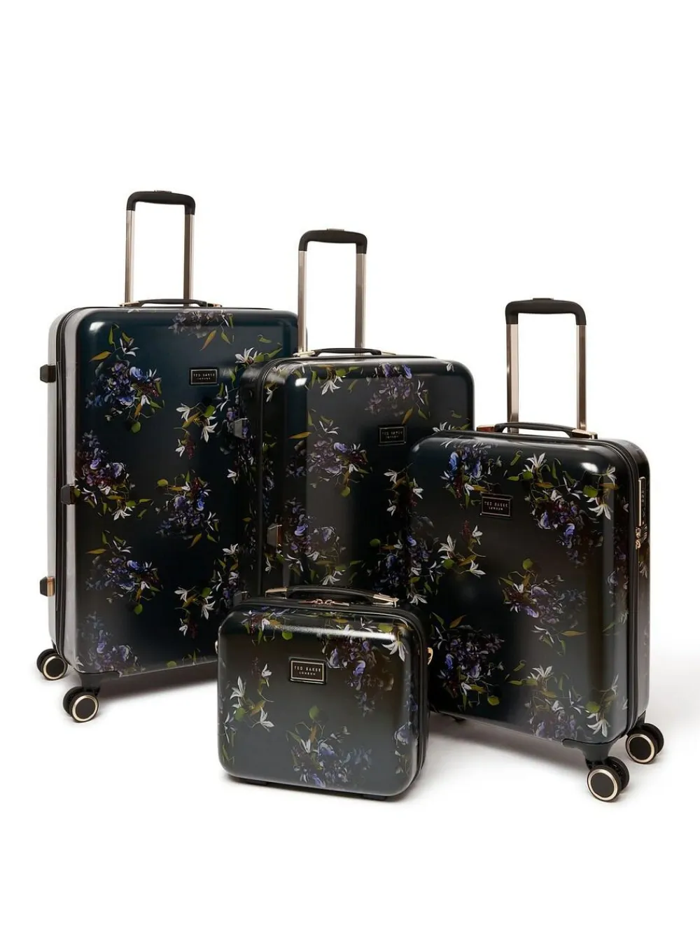 Ted Baker Blue Midnight Bloom Cabin Case^Women Luggage