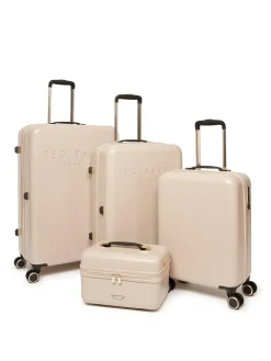 Online Ted Baker Icon Case Croc Medium Suitcase Nude