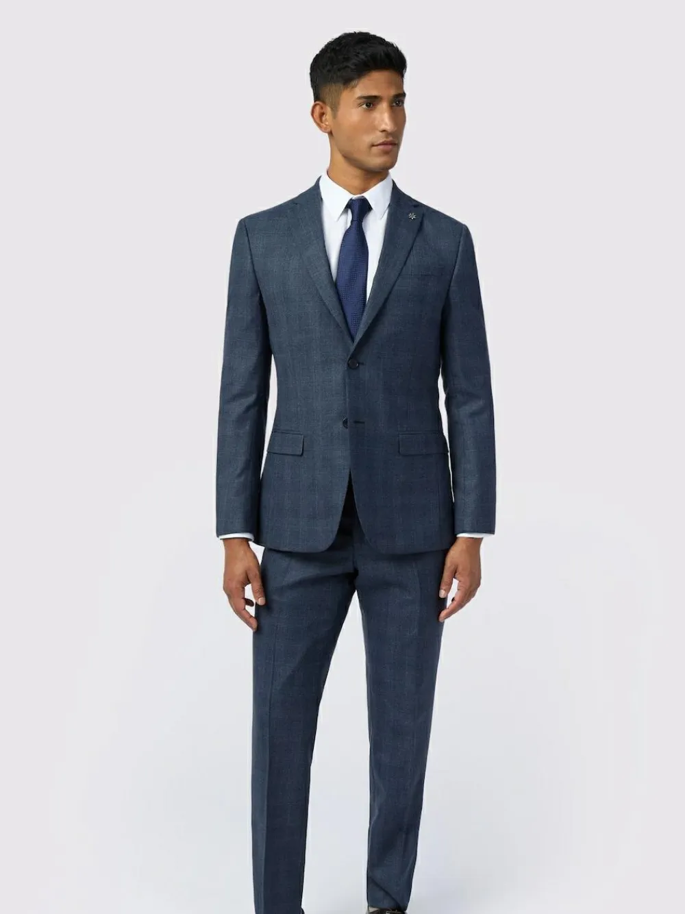 Ted Baker Tailoring Slim Blue Byrne Plum Check Jacket^ Blue Suits