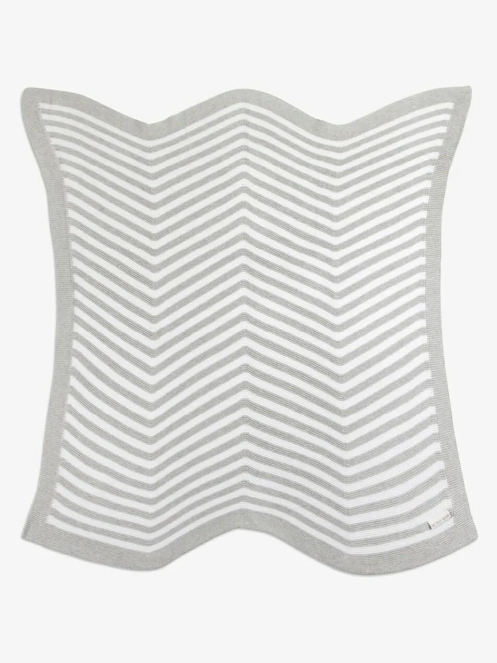 The Little Tailor Baby Chevron Design 100% Cotton Knitted Shawl^ Nursery Bedding|Blankets