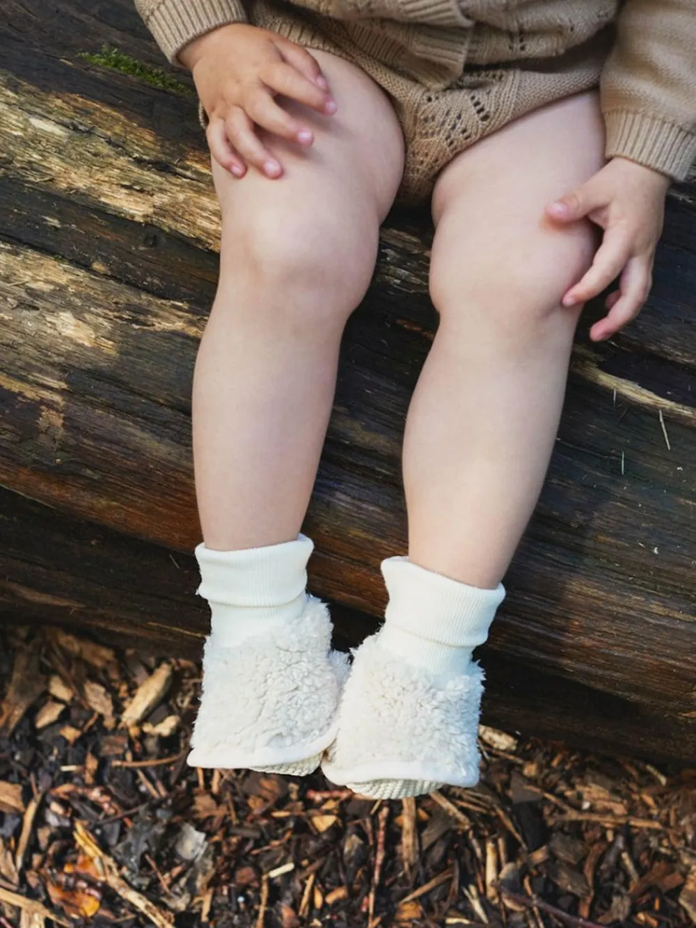 The Little Tailor Plush Lined Sherpa Fleece Baby Booties^BOY Baby Boots|Boots