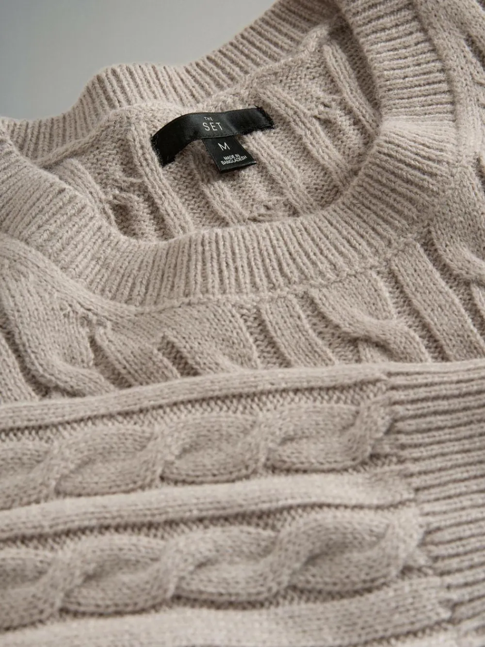 The Set 2 Pack Cable Knit Jumpers with Wool Navy Blue/Brown^ Knitwear|Knitwear