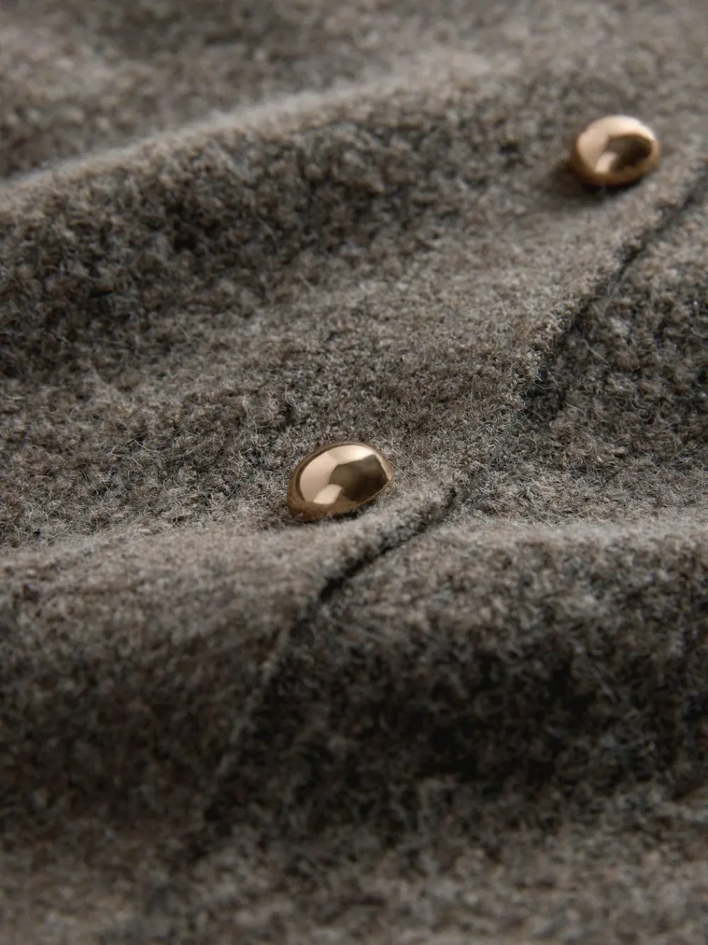 Outlet The Set 2 Pack Chunky Rib Knitted Cardigans With Wool Brown Marl/Cream