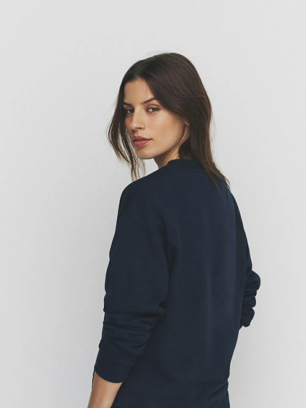 The Set 2 Pack Henley Sweatshirts Navy/Grey Marl^Women Hoodies & Sweatshirts