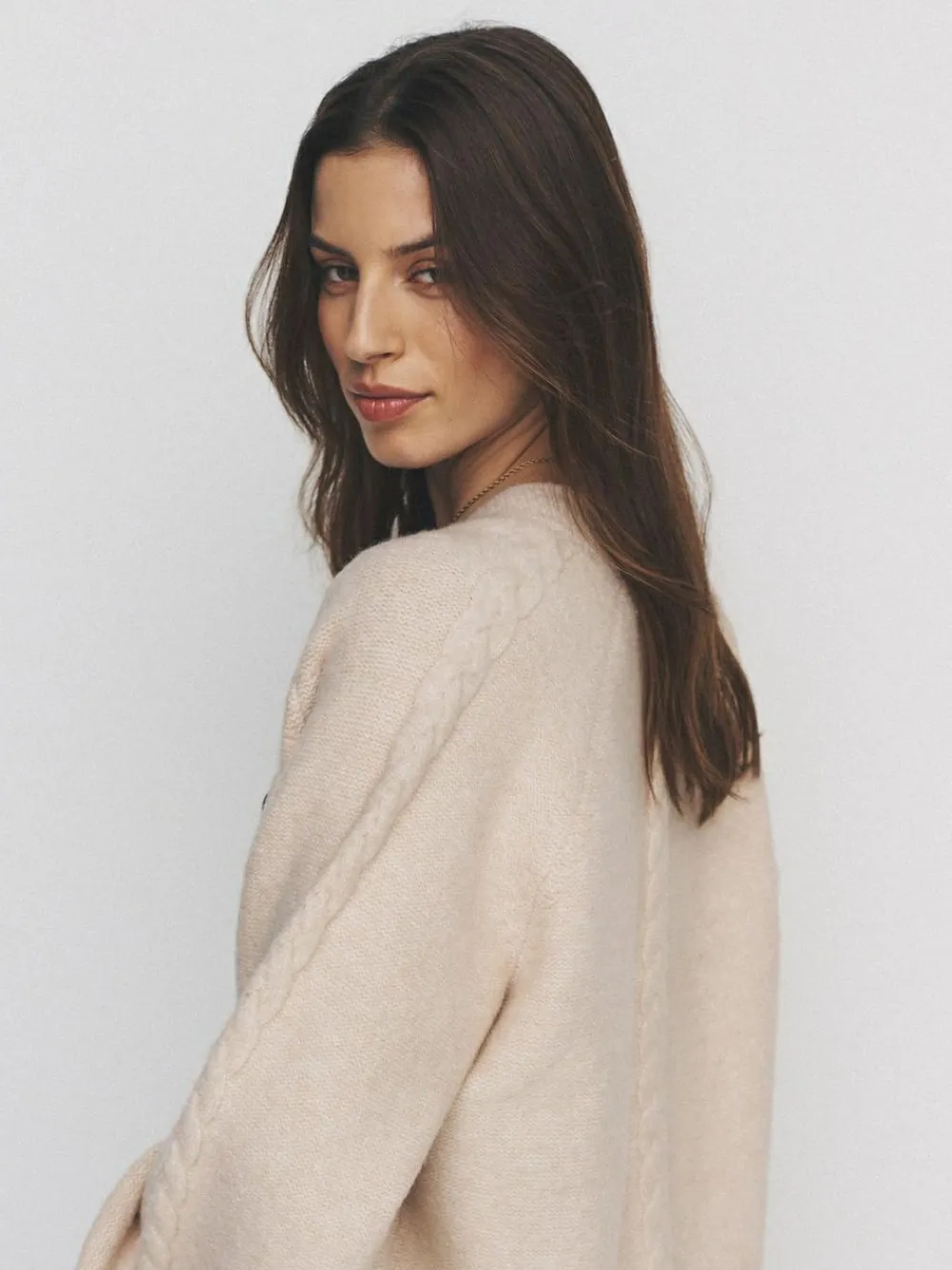 Online The Set 2 Pack Knitted Cable Cardigans Cream/Black