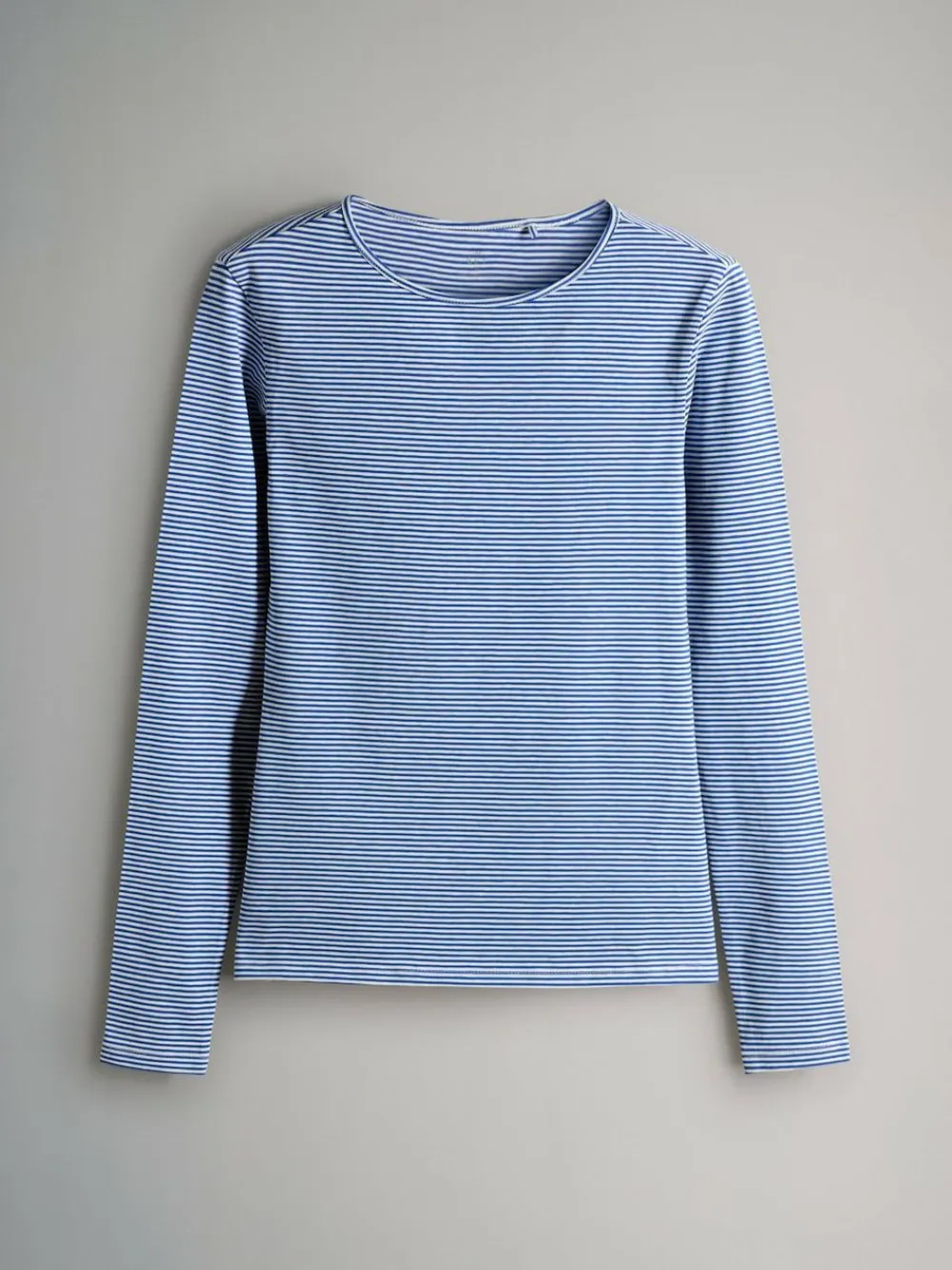 Outlet The Set 5 Pack Long Sleeve Crew Neck T-Shirts Navy/Light Blue Stripe/Red/Stone Brown/White