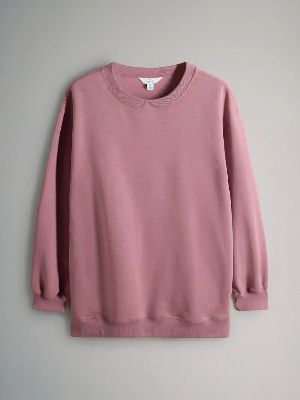 Outlet The Set 2 Pack Longline Crew Neck Sweatshirt Navy/Pink