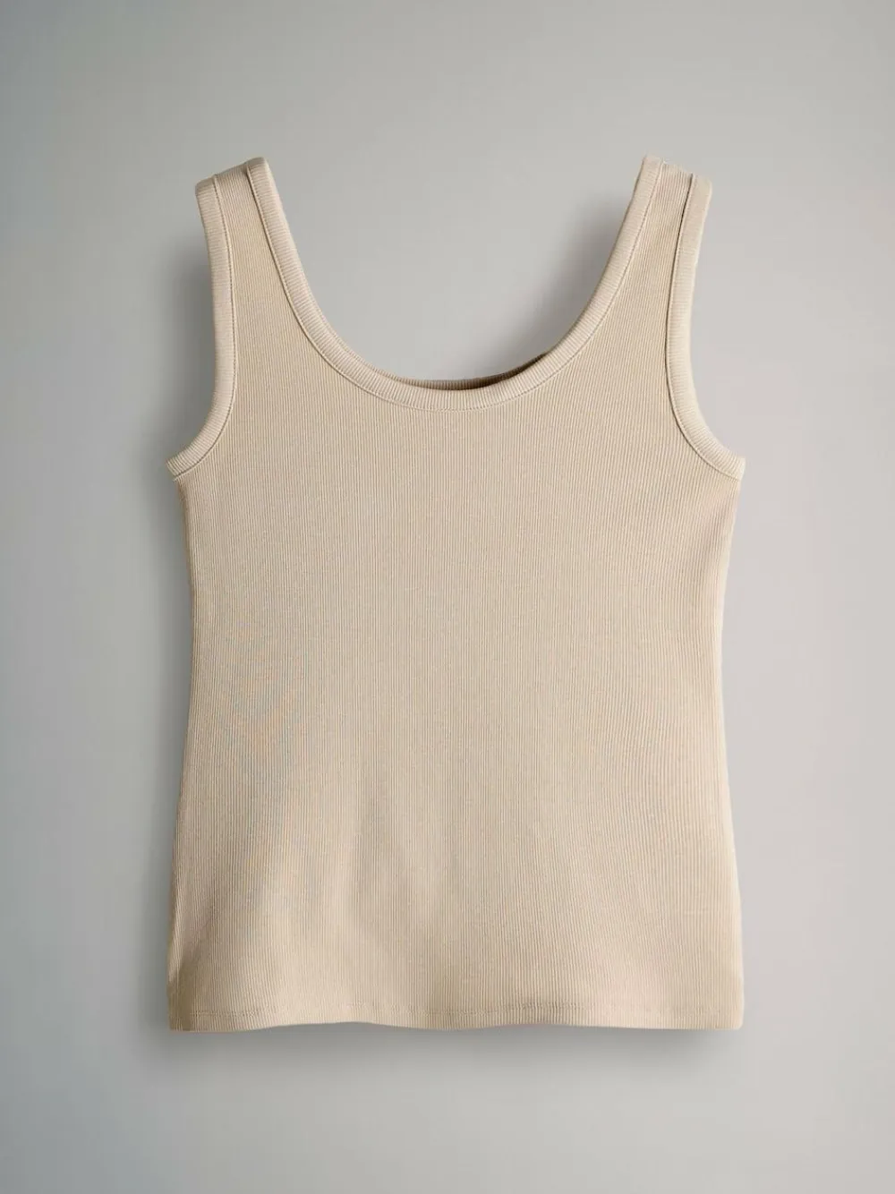 The Set 5 Pack Ribbed Scoop Neck Vests^Women Sportswear