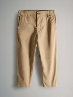 The Set 3 Pack Slim Leg Chino Trousers Navy Blue/Tan Brown/Green^BOY Pants & Chinos