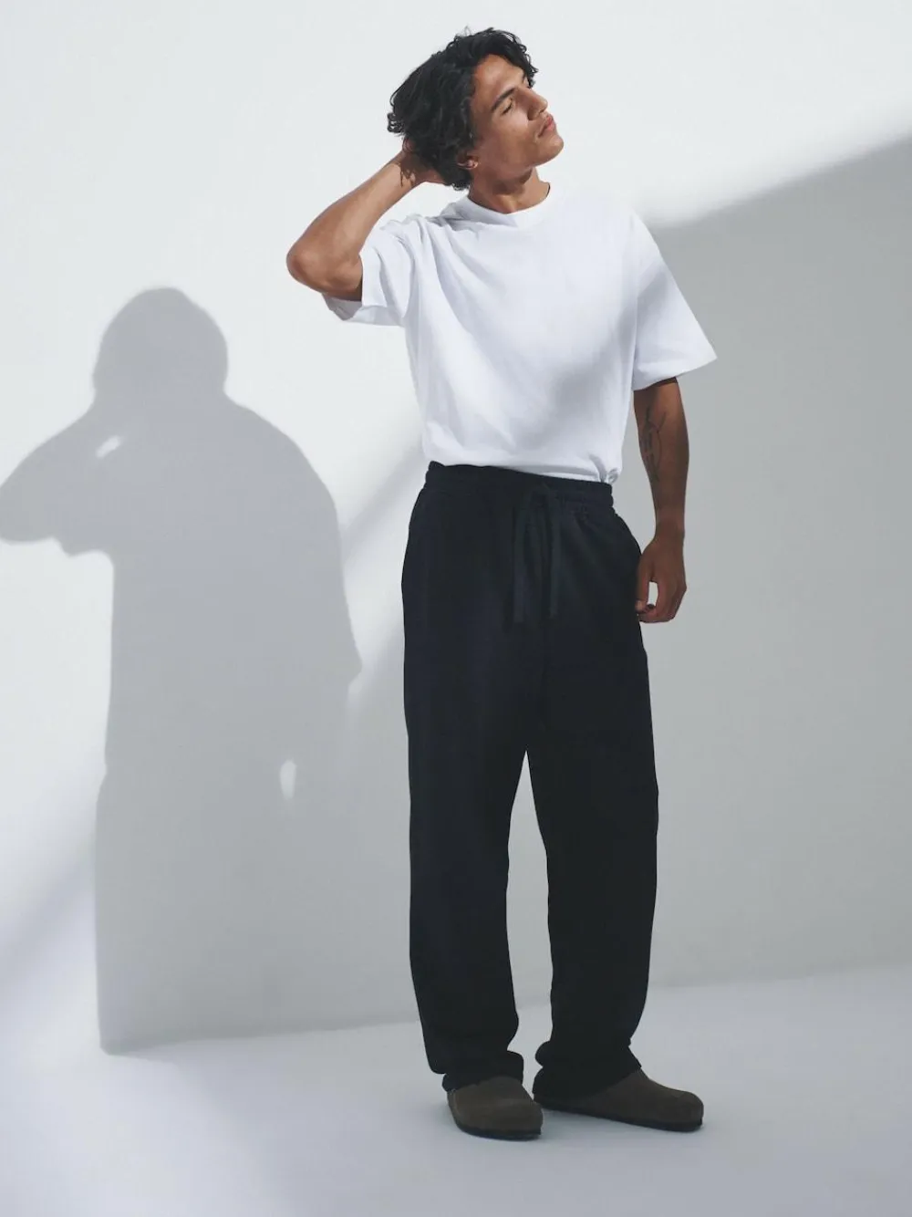 Discount The Set 4 Pack Wide Leg Joggers Black/Grey
